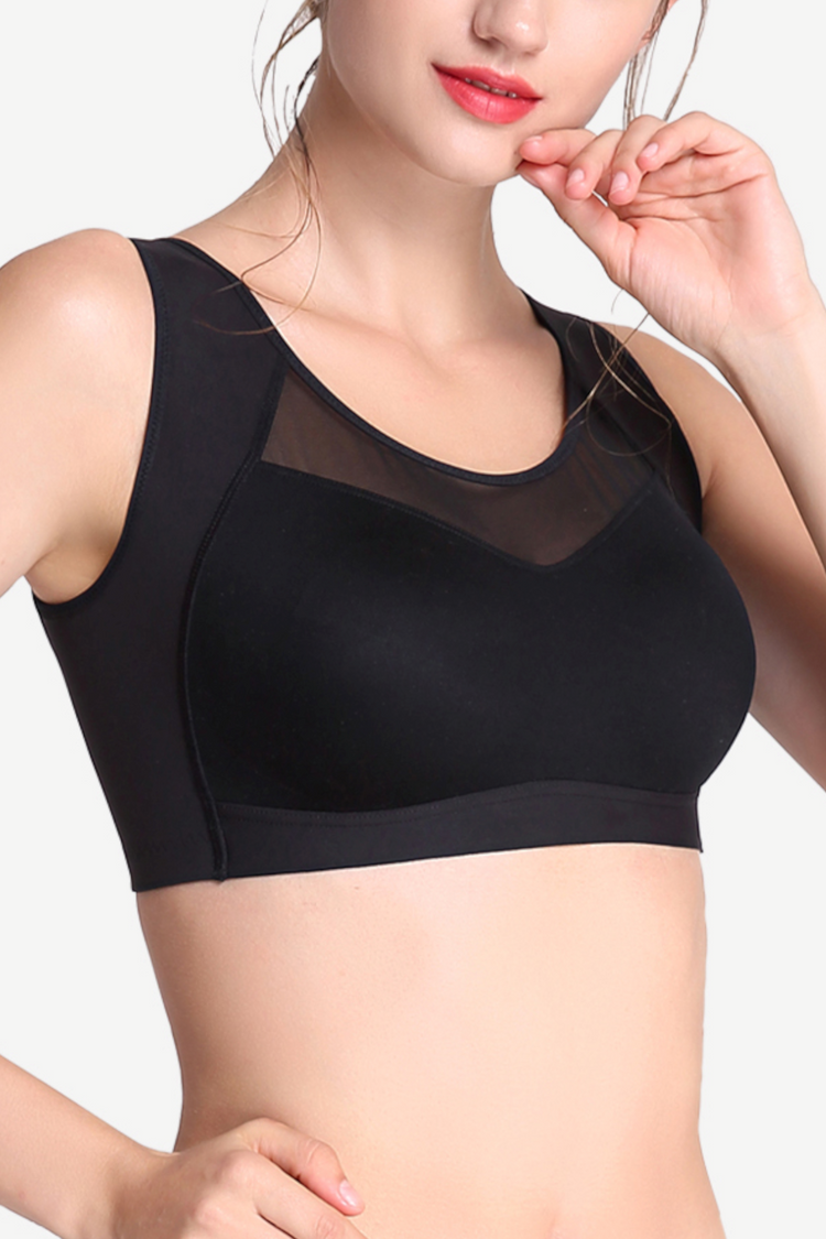 Full Coverage Ultra Comfort Mesh Sports Bra #13299