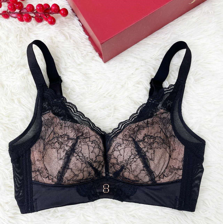 Ultra-Soft Wireless Cloud Lift Seamless Lace Bra #11513