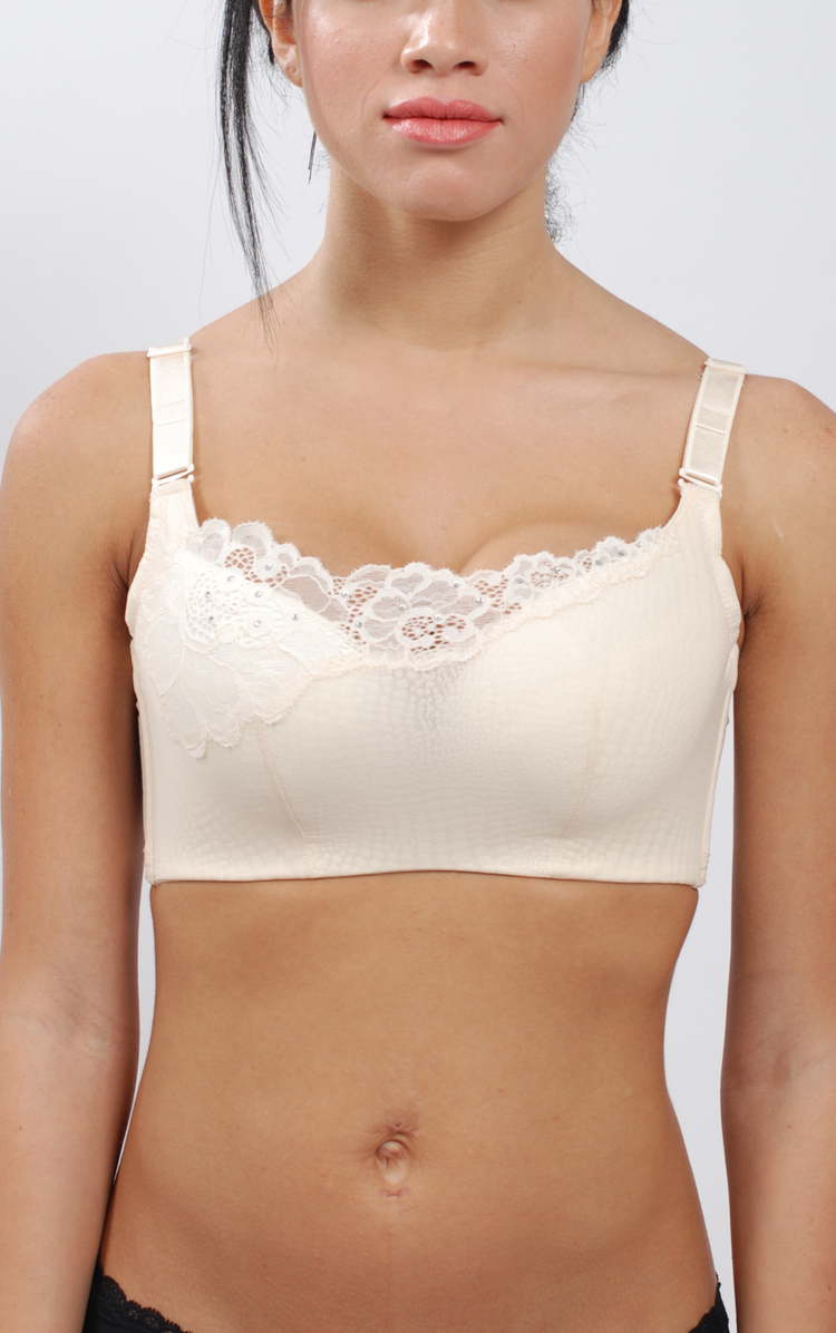 Wireless Tank Style Bra for Women - Seamless Lace Padded Underwire (Cup Sizes A-C) #11245