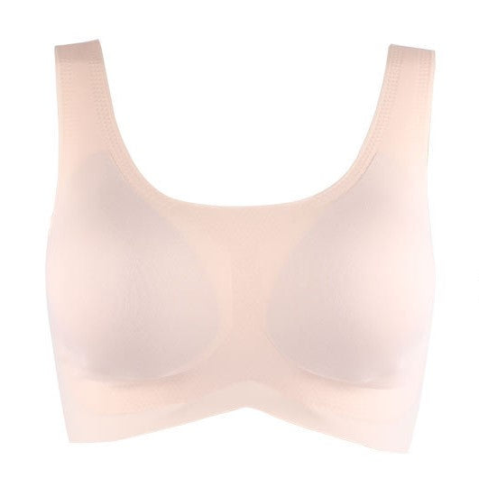 Wireless Comfortable Pull On Bra for Women - Everyday Seamless No Wire Lounge Bralette #11992
