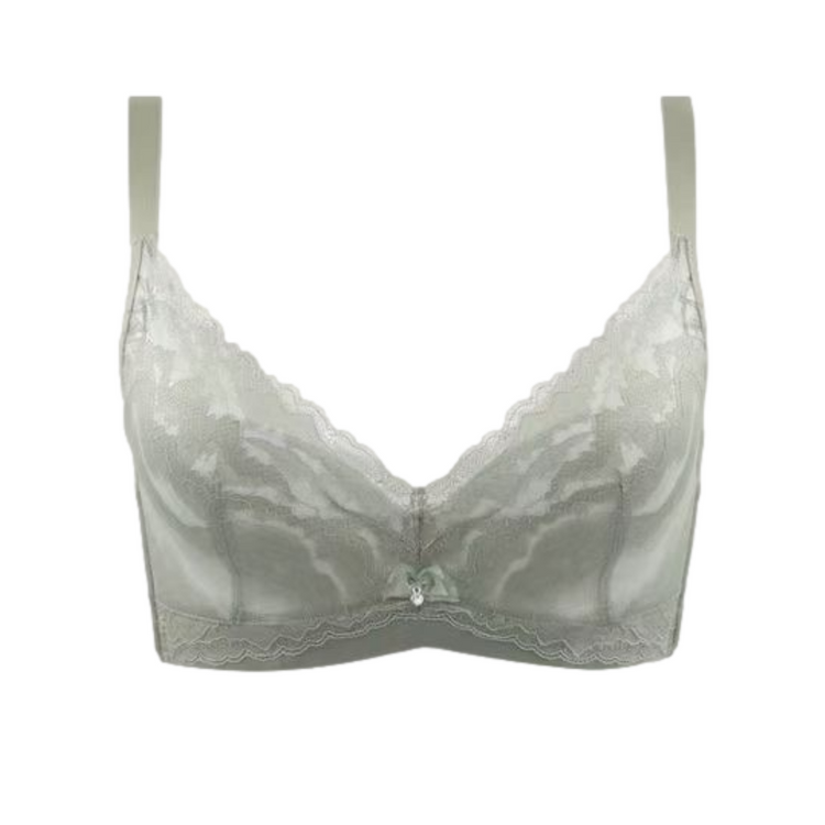 Full Cup Breathable Cotton Elegant Lace Bra #112014