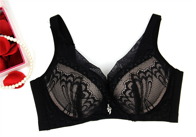 Lace Bra for Women - Europe Style Wireless Push Up No Underwire #16359