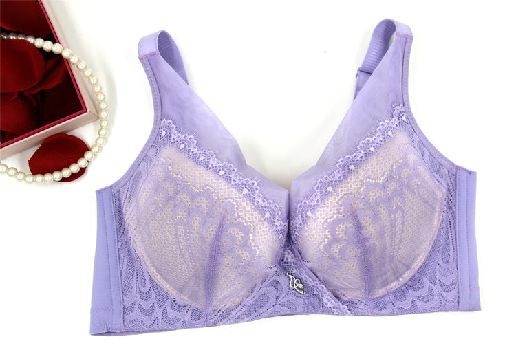 Lace Bra for Women - Europe Style Wireless Push Up No Underwire #16359
